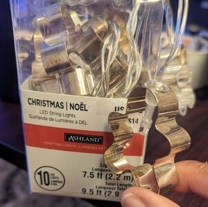 New in Box Rare ASHLAND Christmas 10 LED Crafting Lights (Snowmen cutout)1 Set